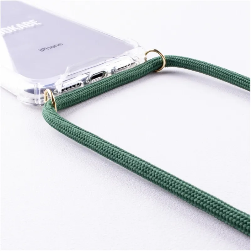Lookabe Necklace iPhone 7-8+ gold green loo012