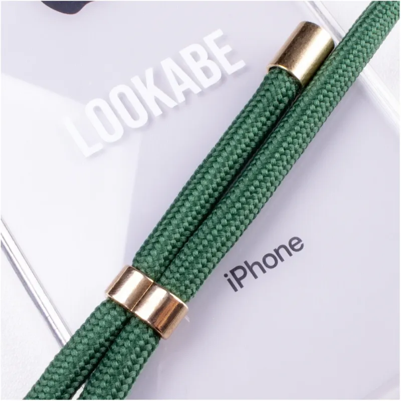 Lookabe Necklace iPhone 7-8+ gold green loo012