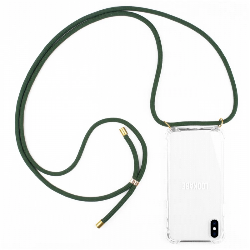 Lookabe Necklace iPhone X-Xs gold green loo013