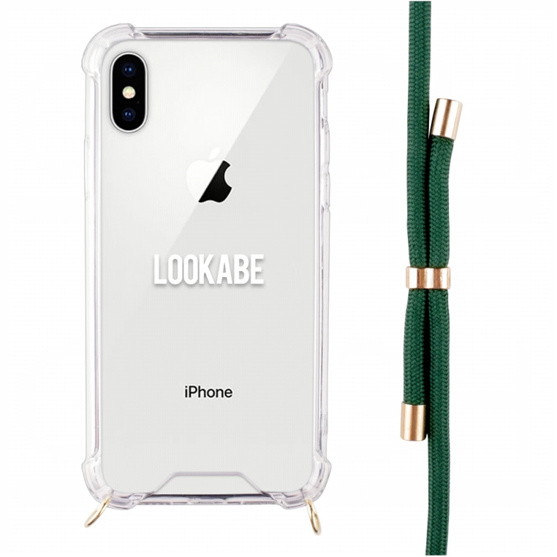 Lookabe Necklace iPhone X-Xs gold green loo013