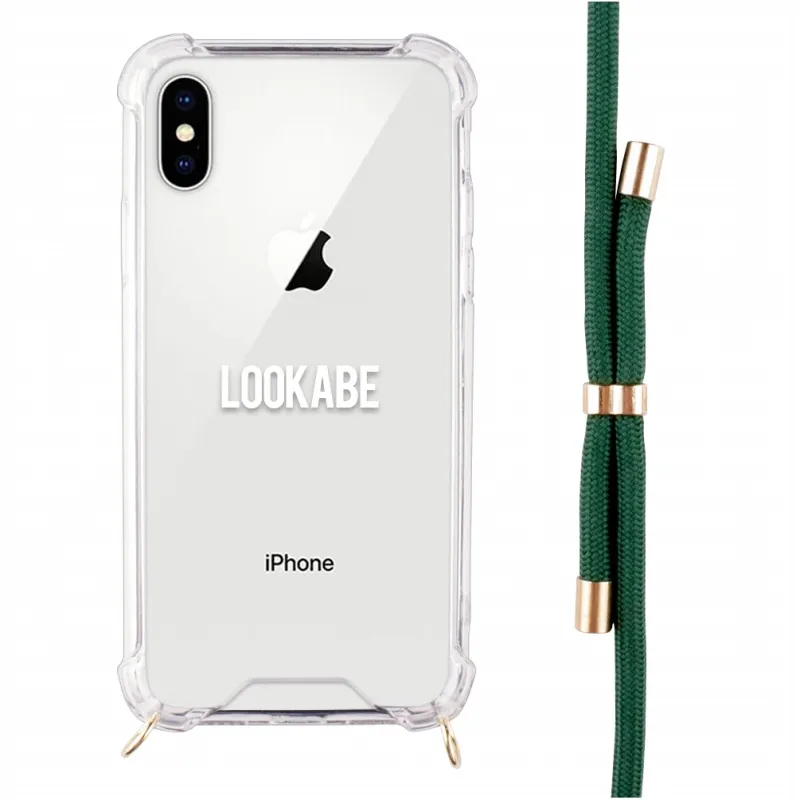 Lookabe Necklace iPhone X-Xs gold green loo013
