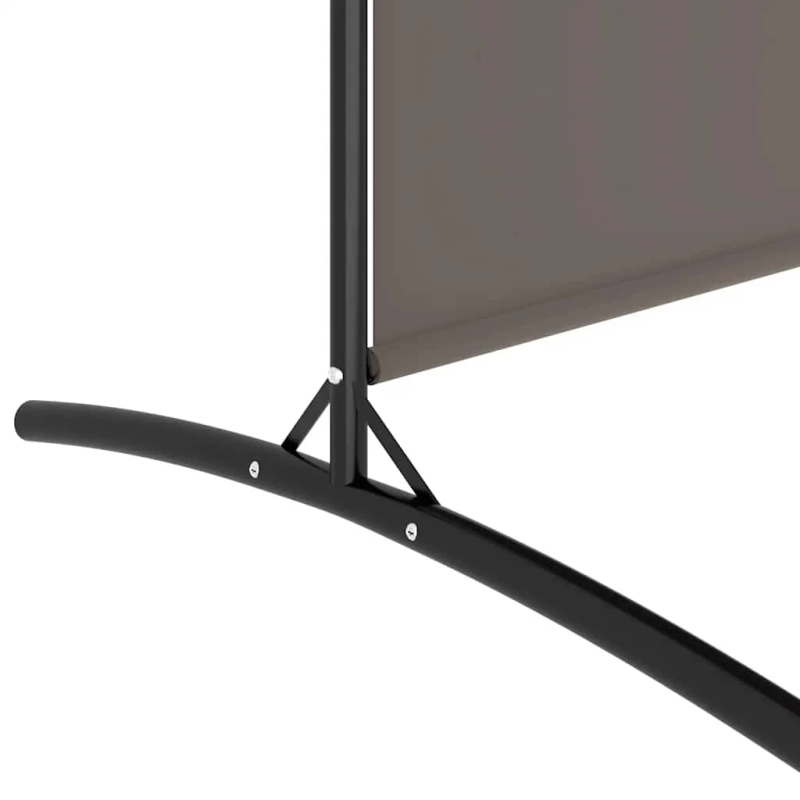 vidaXL 4-paneļu istabas aizslietnis, 698x180 cm, antracītpelēks audums