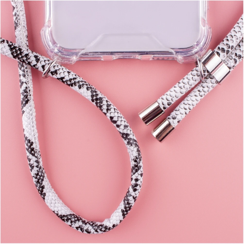 Lookabe Necklace Snake Edition iPhone X-Xs silver snake loo018
