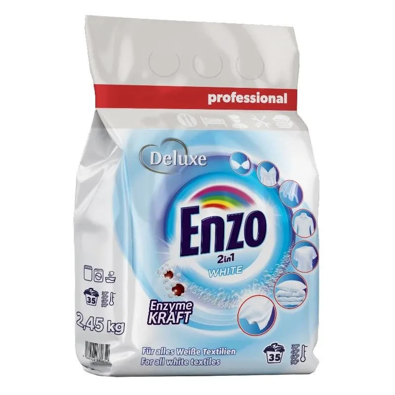 DELUXE Enzo Professional 2in1 pulveris baltai veļai x35 2.45kg