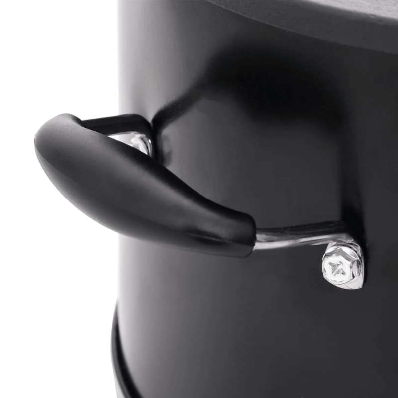 vidaXL kempinga malkas krāsns, melna, 36x26x22,5 cm, metāls