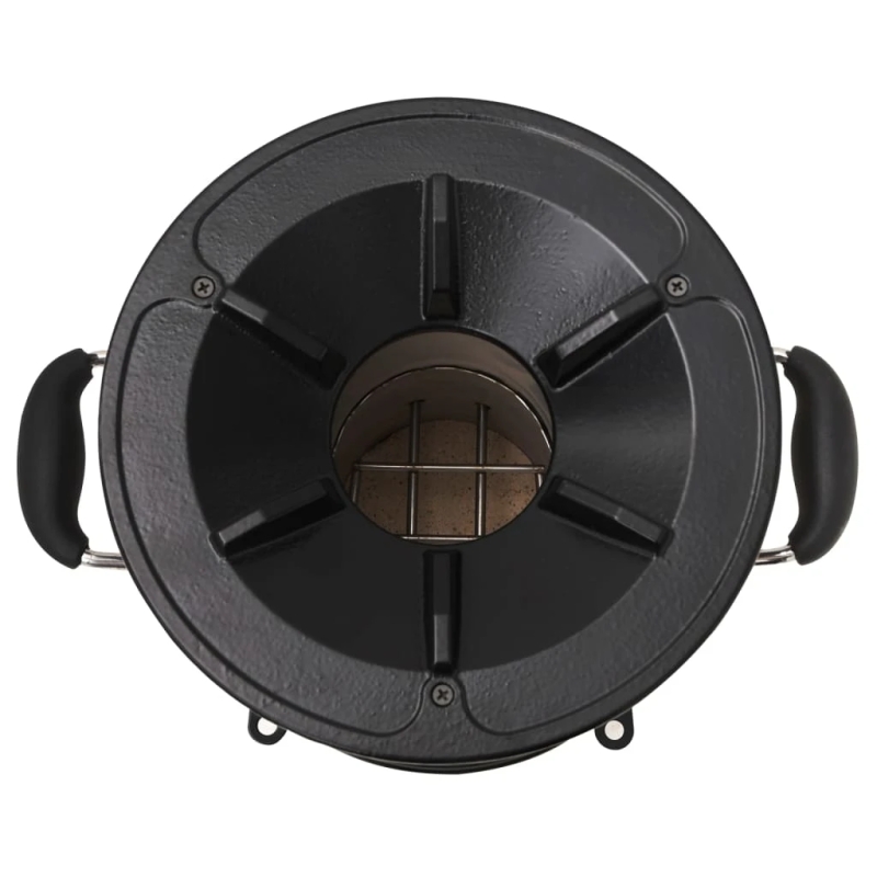 vidaXL kempinga malkas plīts, sudraba krāsā, 45,5x33x25,5 cm, tērauds