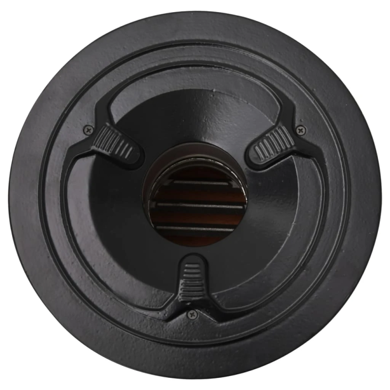 vidaXL kempinga malkas plīts, sudraba krāsā, 51,5x35x30,5 cm, tērauds