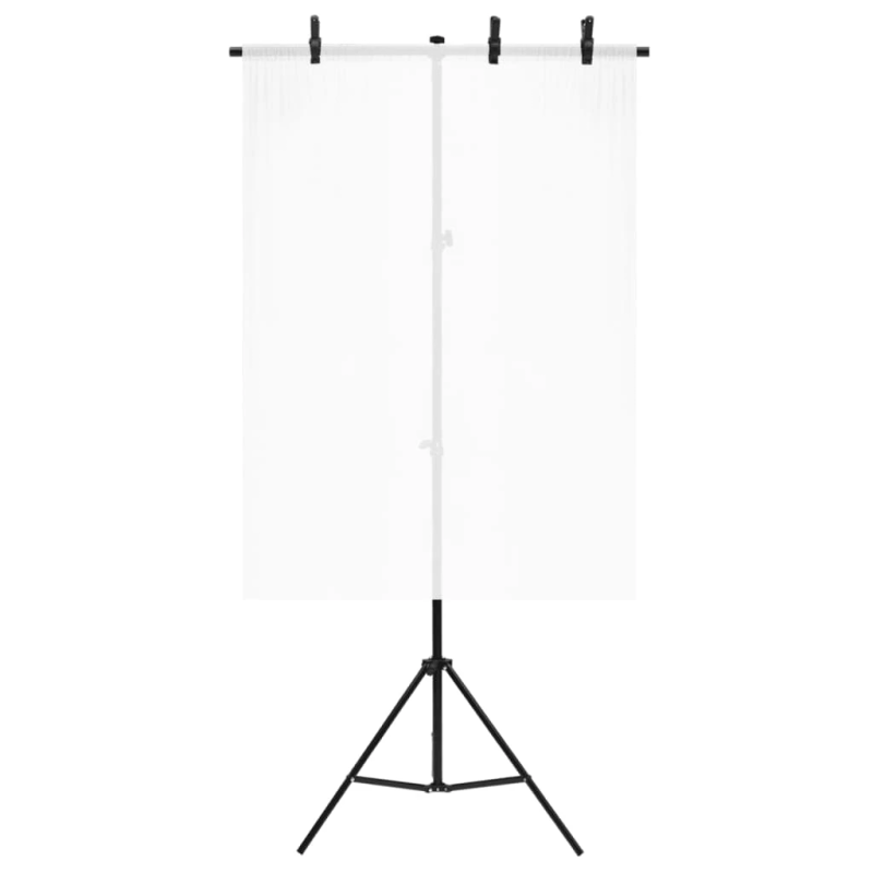 vidaXL fonu statīvs, T-forma, melns, 91x60x,70-200, cm