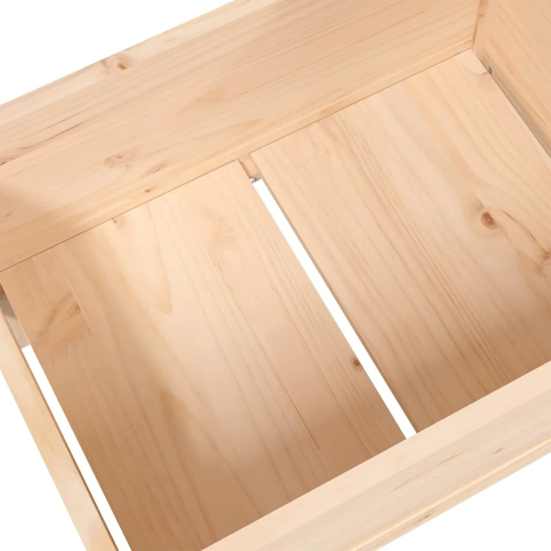 vidaXL puķu kaste, 178,5x44x75 cm, priedes masīvkoks