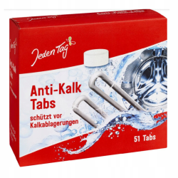 JEDEN TAG ūdens mīkstinātājs-atkaļkotājs veļas mašīnām, tabletes 51gab