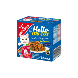 G&G Hello My Cat gaļas gabaliņi mērcē 8 gab. 800g
