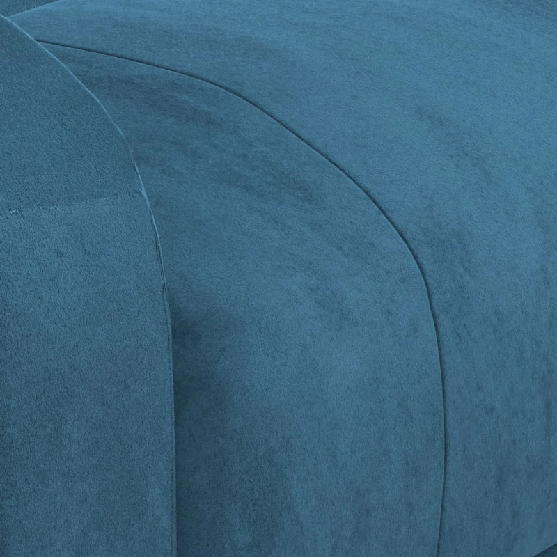 vidaXL masāžas krēsls, paceļams, zils samts