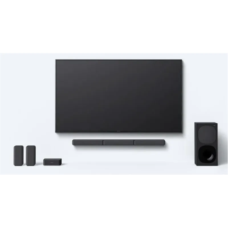 Soundbar sistēma Sony HTS40R, melna krās.