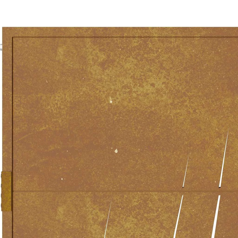 vidaXL dārza vārti, 100x175 cm, kortēna tērauds, zāles dizains