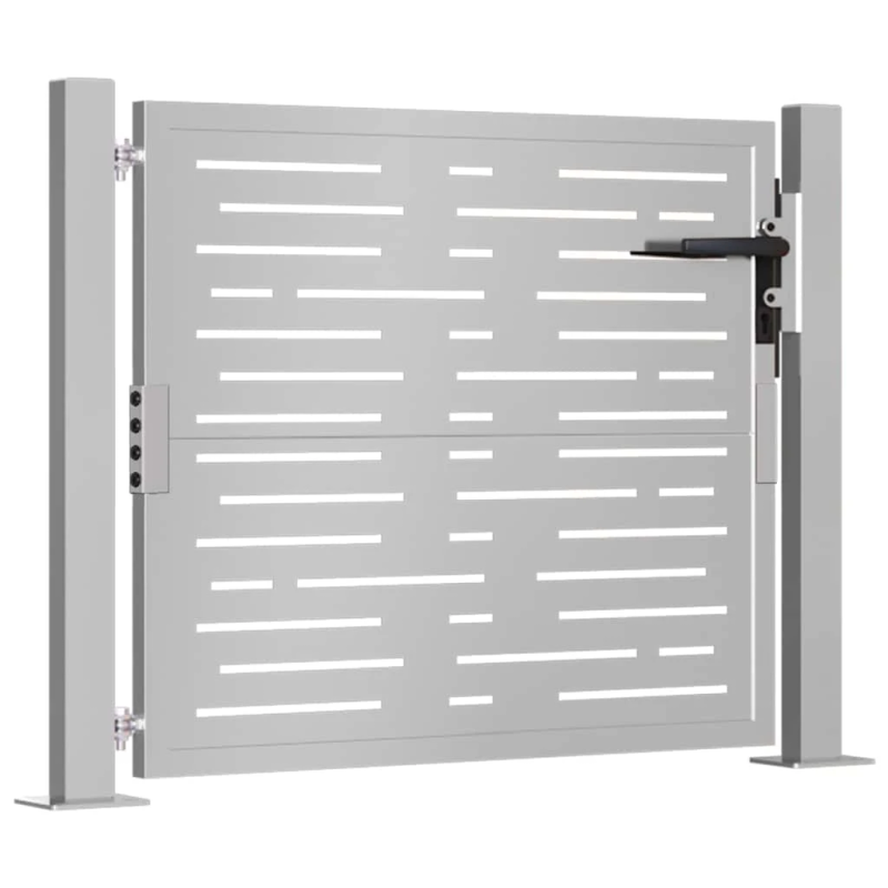 vidaXL dārza vārti, 100x75 cm, kortēna tērauds, kvadrātveida dizains