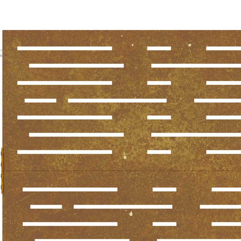 vidaXL dārza vārti, 85x75 cm, kortēna tērauds, kvadrātveida dizains