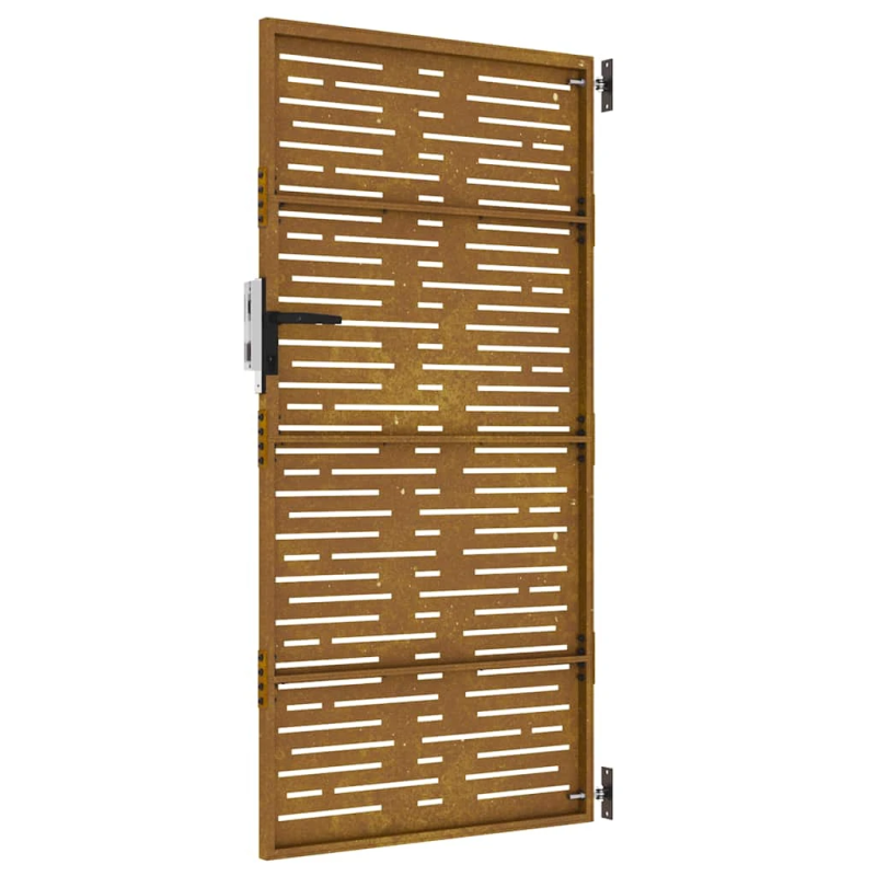 vidaXL dārza vārti, 85x175 cm, kortēna tērauds, kvadrātveida dizains