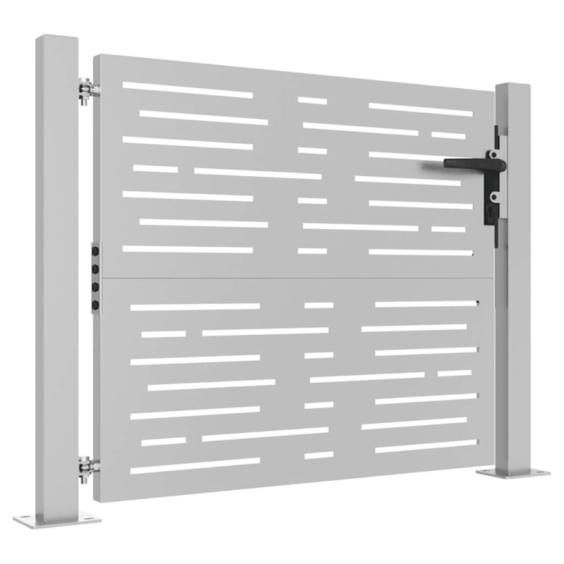 vidaXL dārza vārti, 100x75 cm, kortēna tērauds, kvadrātveida dizains