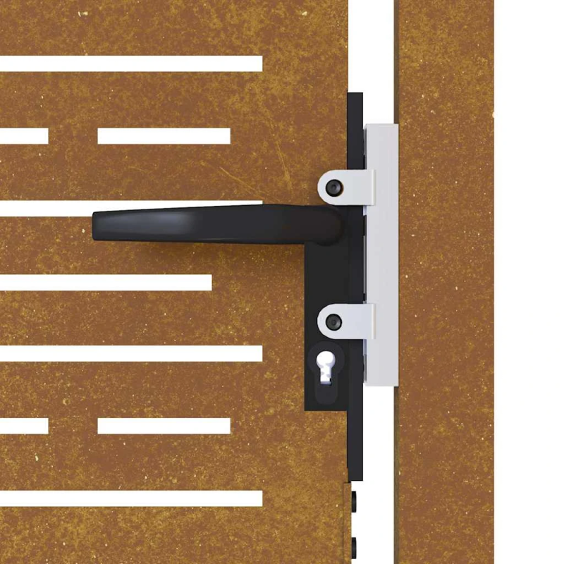 vidaXL dārza vārti, 100x150 cm, Corten tērauds, kvadrātveida dizains