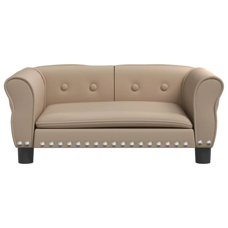 vidaXL gulta suņiem, kapučīno, 70x45x30 cm, mākslīgā āda