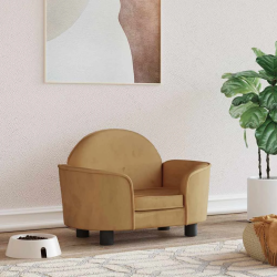 vidaXL gulta suņiem, brūna, 66x40x45 cm, samts