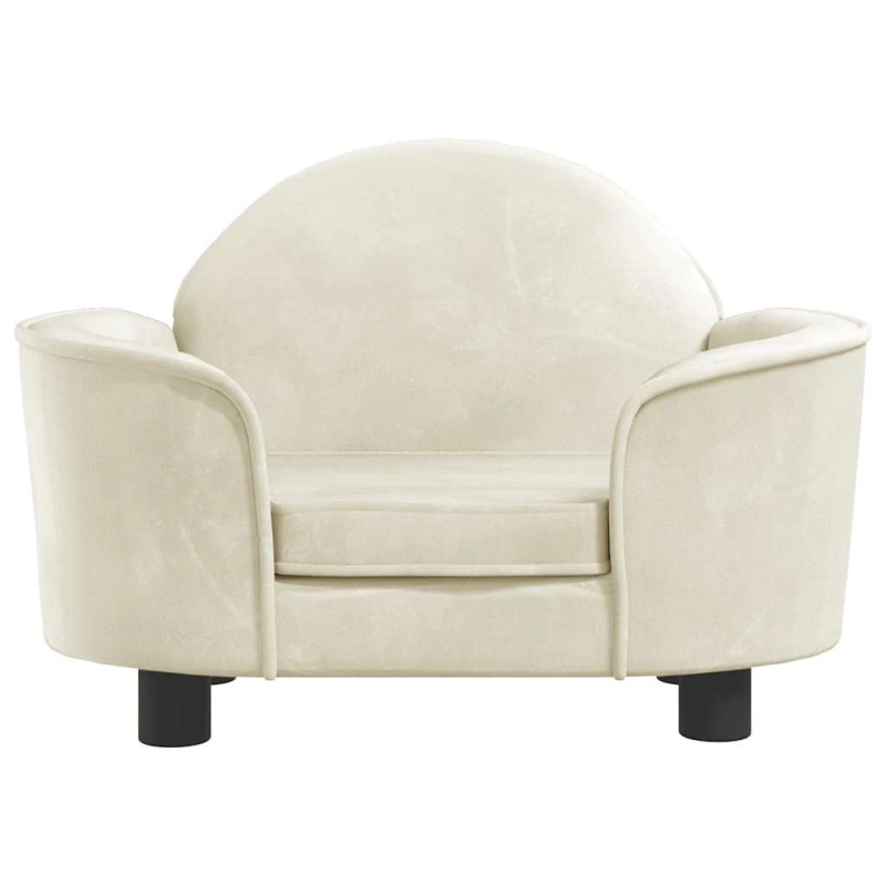 vidaXL dīvāngulta, krēmkrāsas, 66x40x45 cm, samts