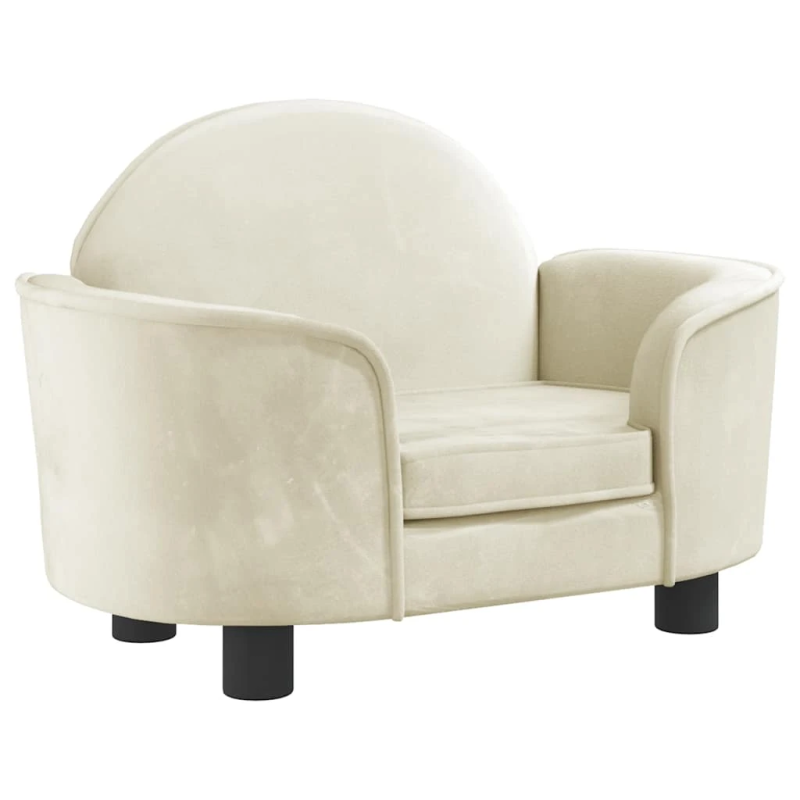 vidaXL dīvāngulta, krēmkrāsas, 66x40x45 cm, samts