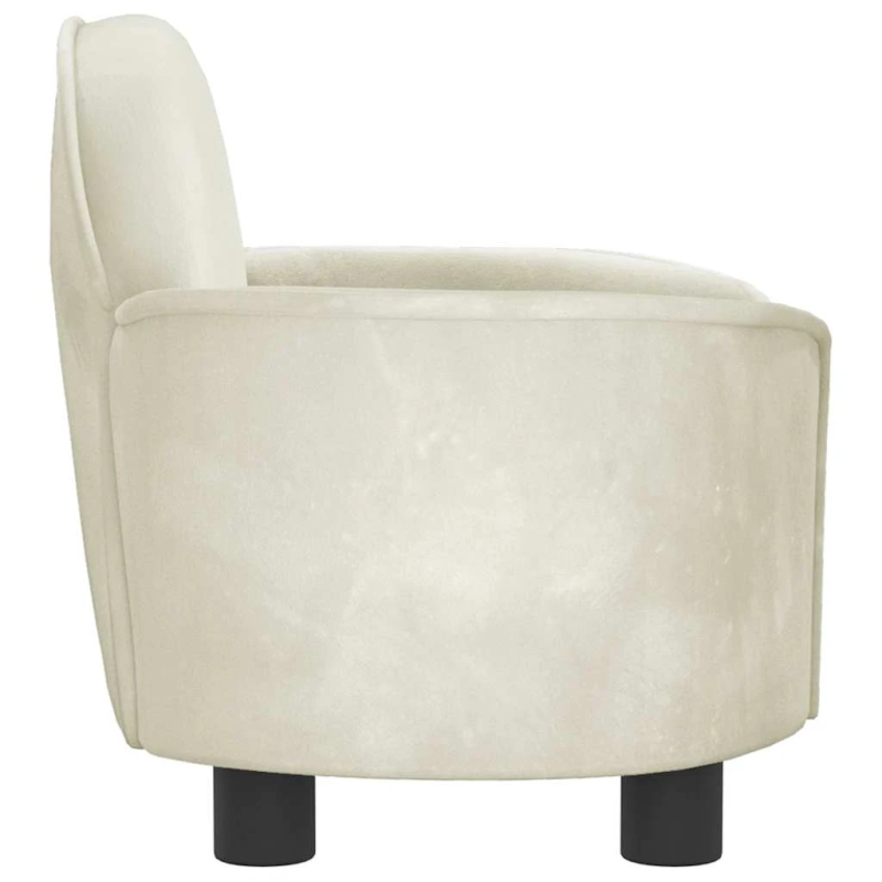 vidaXL dīvāngulta, krēmkrāsas, 66x40x45 cm, samts