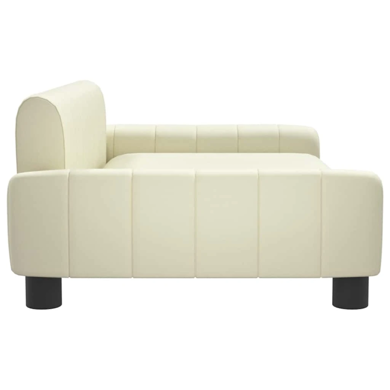 vidaXL gulta suņiem, bēša, 90x53x30 cm, mākslīgā āda