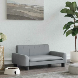 vidaXL gulta suņiem, gaiši pelēka, 70x45x30 cm, audums