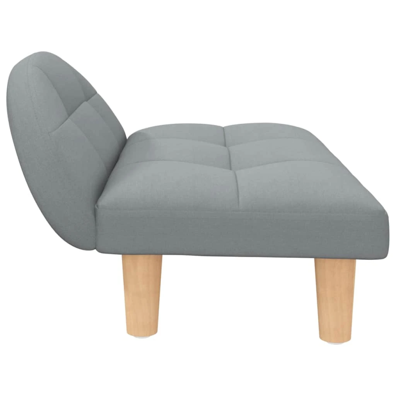 vidaXL gulta suņiem, gaiši pelēka, 70x52x30 cm, audums