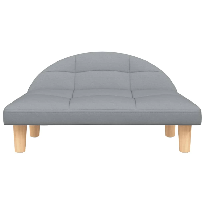 vidaXL gulta suņiem, gaiši pelēka, 70x52x30 cm, audums