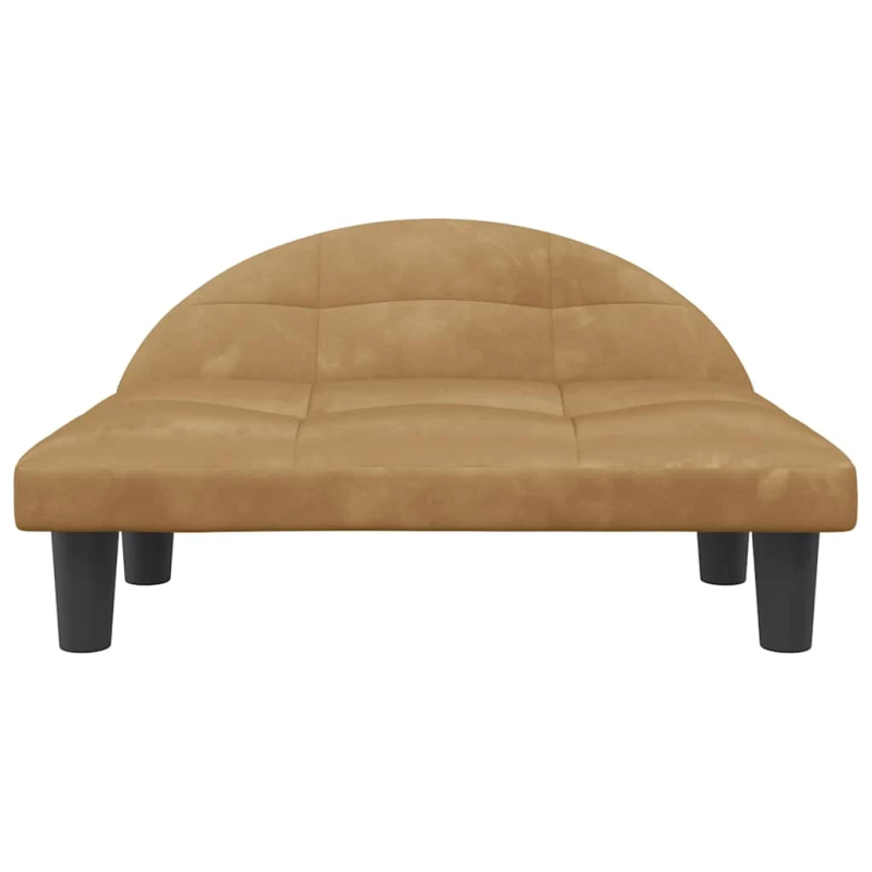 vidaXL gulta suņiem, brūna, 70x52x30 cm, samts