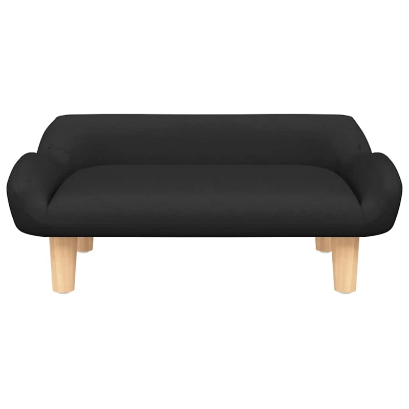 vidaXL gulta suņiem, melna, 70x40x24 cm, audums