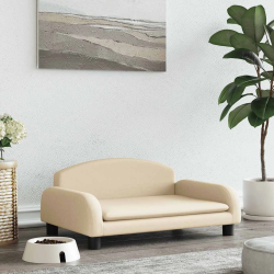 vidaXL gulta suņiem, bēša, 70x45x30 cm, audums