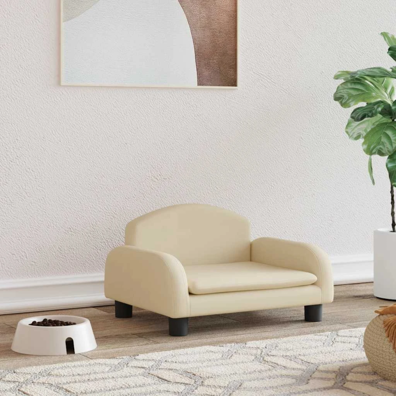 vidaXL gulta suņiem, bēša, 50x40x30 cm, audums