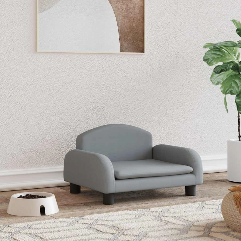 vidaXL gulta suņiem, gaiši pelēka, 50x40x30 cm, audums