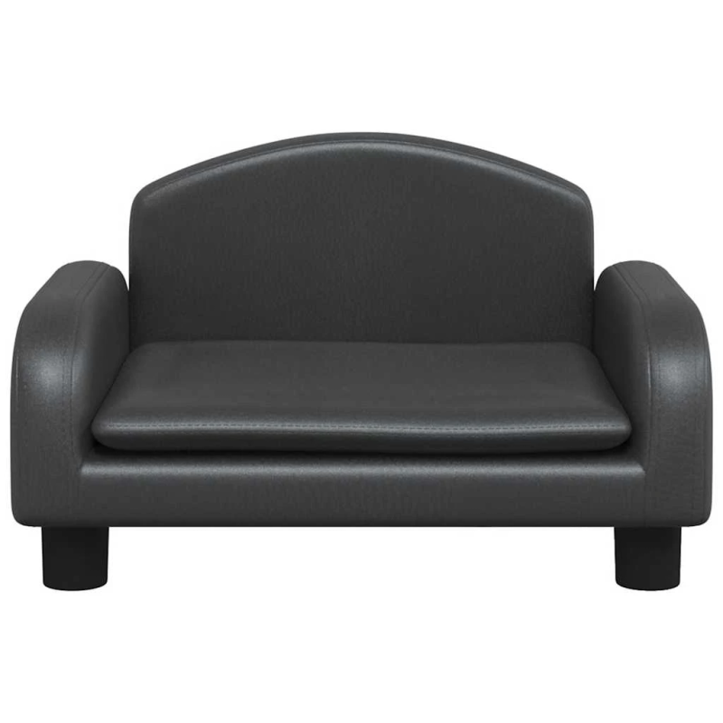 vidaXL gulta suņiem, melna, 50x40x30 cm, mākslīgā āda