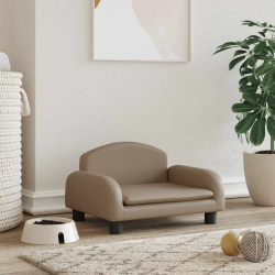 vidaXL gulta suņiem, kapučīno, 50x40x30 cm, mākslīgā āda