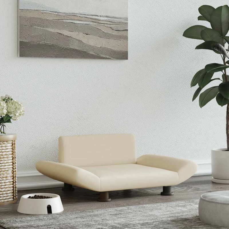 vidaXL gulta suņiem, bēša, 70x45x28 cm, audums