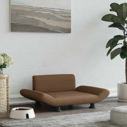 vidaXL gulta suņiem, brūna, 70x45x28 cm, audums