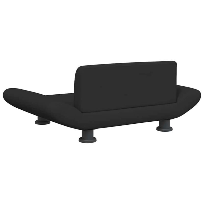 vidaXL gulta suņiem, melna, 70x45x28 cm, audums