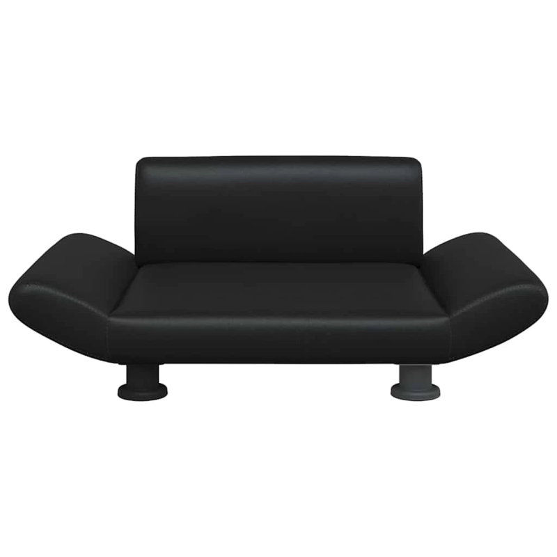 vidaXL gulta suņiem, melna, 70x45x28 cm, mākslīgā āda