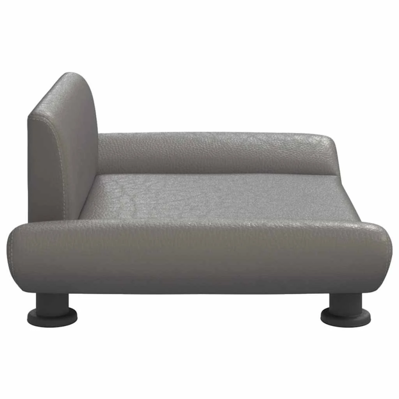 vidaXL gulta suņiem, pelēka, 70x45x28 cm, mākslīgā āda