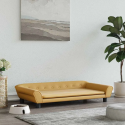 vidaXL gulta suņiem, brūna, 100x50x21 cm, samts