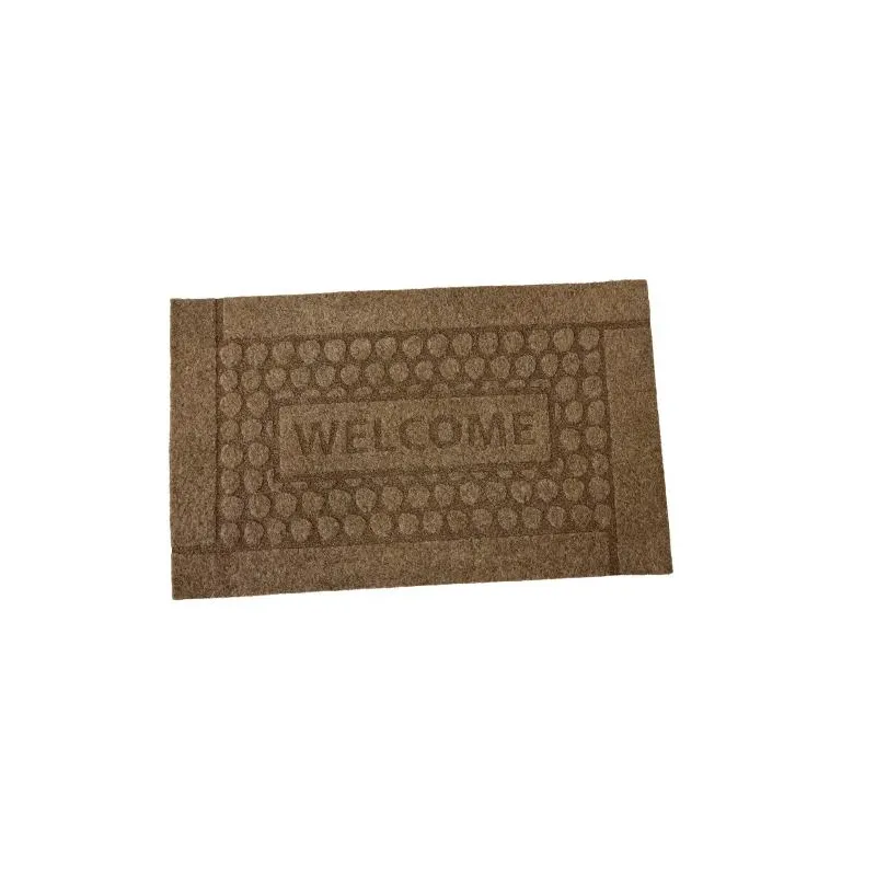 Придверный коврик Okko Efco, коричневый цв.-серый цв., 45 см x 75 см