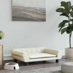 vidaXL dīvāngulta, krēmkrāsas, 70x48x22 cm, samts