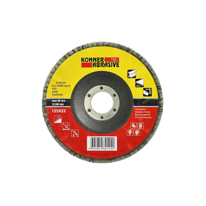 Slīpēšanas disks KONER D22 125X22,A080