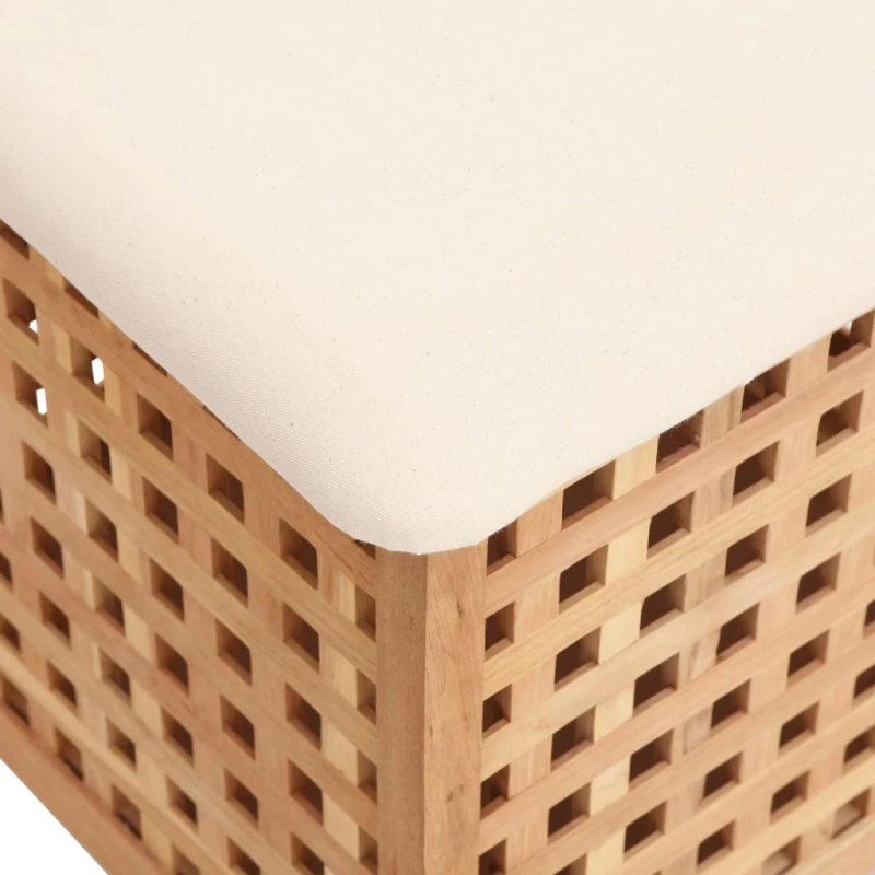 vidaXL vannasistabas taburete, 48x47,5x52 cm, masīvs valrieksta koks