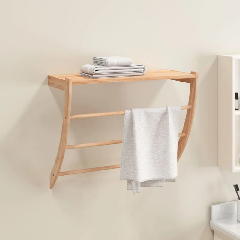 vidaXL dvieļu pakaramais, 60x25,5x49 cm, valrieksta masīvkoks